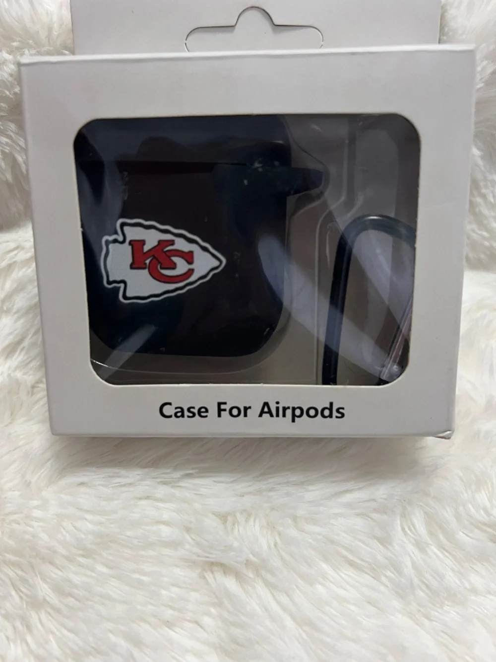 Kansas City Chiefs Black AirPods Case Cover